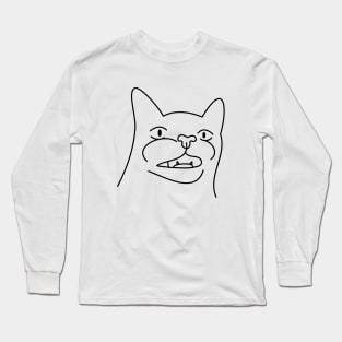 Surprised Funny Cat Long Sleeve T-Shirt